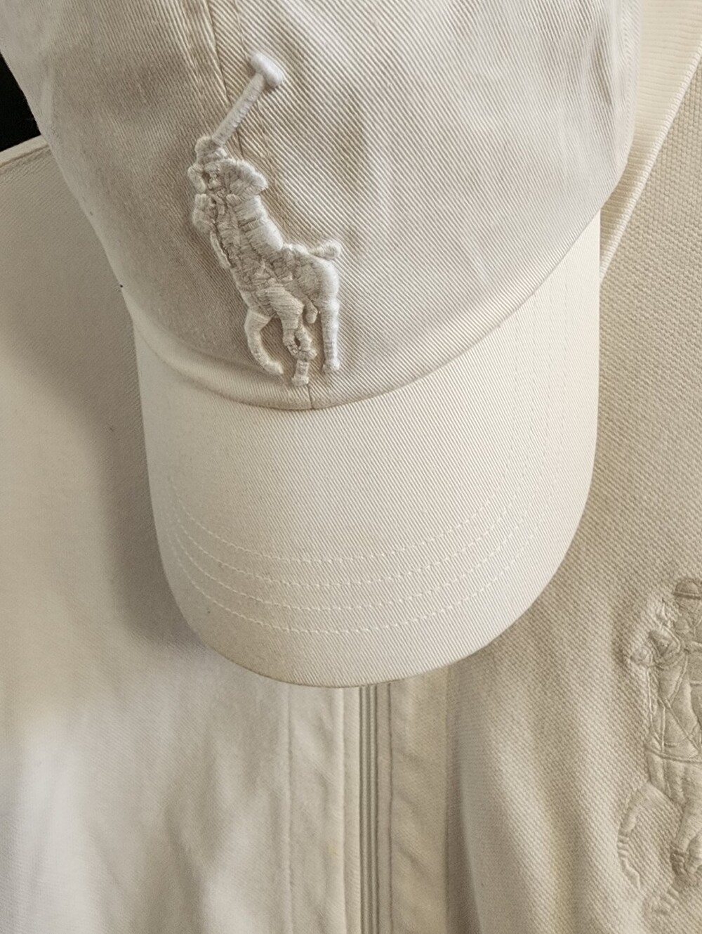 Ralph Lauren White Polo Zip Track Jacket And Matching Cap. - Picture 9 of 13